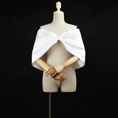 新品未使用 - 花嫁ウェディングドレス 胸隠し 合わせ ステージ衣装 大蝶柄 オフショルダー ランウェイ 甘め