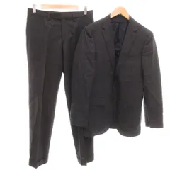 ユナイテッドアローズ UNITED ARROWS 美品 スーツ セットアップ テーラードジャケット パンツ スラックス ウール 46 紺 ネイビー /YJ ■YHS15