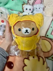 サンエックス ゴー 古典 リラックマ リバーシブル フード ぬいぐるみ キーホルダー