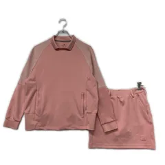中古 レディース アディダスゴルフ adidas GOLF セットアップ S ピンク 長袖プルオーバー×スカート