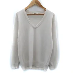 スナイデル SNIDEL ニット セーター 長袖 Vネック ウール混 F オフホワイト /SM29