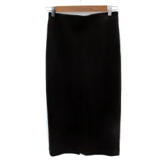 スピック&スパン Spick&Span タイトスカート ロング丈 ウール混 38 M ダークブラウン /SM41