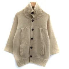 ロペピクニック ROPE Picnic ニットカーディガン スタンドカラー ミドル丈 アルパカ混 38 M ベージュ /SM1