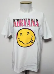 【Mサイズ】ニルヴァーナ　ロックバンド　スマイル　白　Tシャツ　半袖　ストリート　病み系