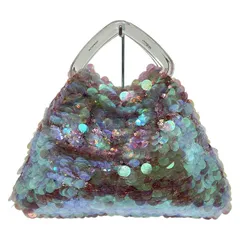 ANTEPRIMA(アンテプリマ) ハンドバッグ美品  - ピンク×ライトブルー×クリア