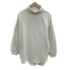 ニコアンド Niko and.. ニット セーター 長袖 ハイネック 無地 4 L オフホワイト /YS28