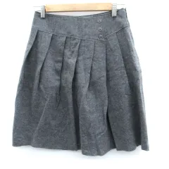 アンタイトル UNTITLED フレアスカート ひざ丈 2 グレー /SM23
