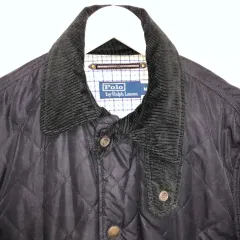POLO Ralph Lauren ブラック キルティング ジャケット (M)