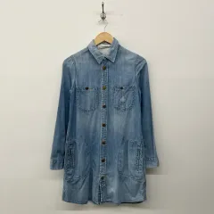 Lee リー デニム ロング シャツ レディース/M