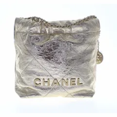 【中古】CHANEL シャネル AS3260 シャネル22 チェーンショルダーバッグ シャイニーカーフレザー レディース メンズ バッグ ゴールド