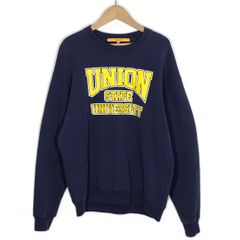 美品＊THE UNION＊スウェットバレルパンツ　牧田鉄工　日本製　ネイビー 美品＊THE UNION＊スウェットバレルパンツ 牧田鉄工 日本製 ネイビー
