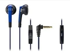 【中古】 audio technica オーディオテクニカ イヤホン iPod/iPhone/iPad専用 ブルー ATH-C505i BL 小型