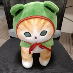 【タグ無し】mofusand モフサンド　カエルにゃんBIGぬいぐるみ