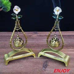 お香 お香立て 線香立て 香炉 花 フラワー ブロンズ 金属  金運 和風 和モダン おしゃれ インテリア 置物香台 線香皿 仏 オブジェ リラックス ヨガ 寝室