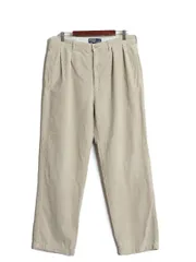 【お得なクーポン配布中!】 90s ポロ ラルフローレン 太畝 コーデュロイ パンツ 実寸 35 31 古着 オールド スラックス ストレート ツータック ヘビーウェイト ボトムス