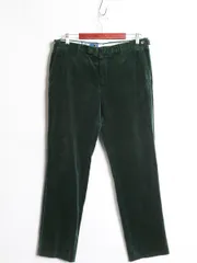 【お得なクーポン配布中!】 90s イタリア製 ポロ ラルフローレン 太畝 コーデュロイ パンツ 実寸 34 3 オールド スラックス ストレート ノータック ヘビーウェイト 緑
