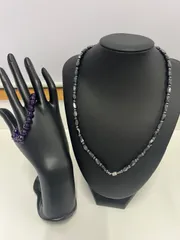 ヘマタイト磁気ネックレス、ブレスレットセット