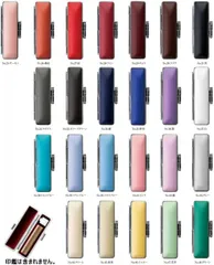 印鑑ケース はんこケース ソフトモミSTケース クロムメッキ白枠 全24色 10.5mm 12mm 朱肉付き おしゃれ 印鑑収納 10.5ミリ 12ミリ