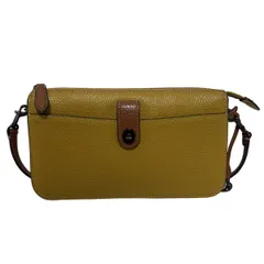 COACH(コーチ) ショルダーバッグ ノア ポップアップ メッセンジャー カラーブロック C5368 ダークイエロー×ライトブラウン レザー