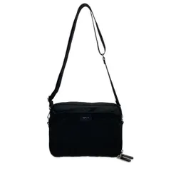 agnes b(アニエスベー) ショルダーバッグ美品  - RAT01-03 黒 ストラップ着脱可/斜めがけ