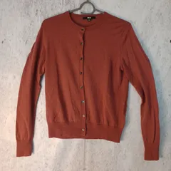 UNIQLO ユニクロ レディース エクストラファイン メリノクルーネックカーデガン ウール100% Mサイズ 〇◇