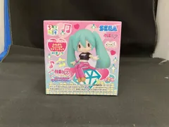 セガ 初音ミク(Tシャツ:ブラック/ズボン:ピンク) 初音ミク×オシャレ魔女ラブandベリｰ ふわぷち ちょこのせミニフィギュア ボｰカロイド