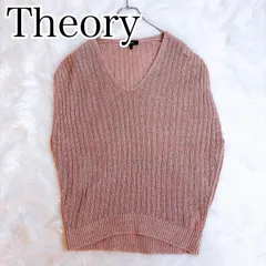 セオリー　ノースリーブニット　シルク混　近年モデル　ジレ　Ｖネック