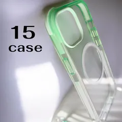 新品　iPhone15 case  　クリアケース　グラデーションフレーム　スマホカバー　スマホケース　  magsefe対応　マグセーフ　ワイヤレス充電　軽量　耐衝撃保護カバー
