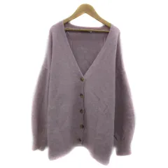 ザラ ZARA ニットカーディガン ミドル丈 Vネック 無地 M ピンク /YS28