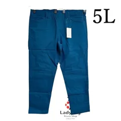 新品タグ付き　ニッセン　裏起毛パンツ　ストレッチ　スキニーパンツ　ブルーグリーン　5L 大きいサイズレディース