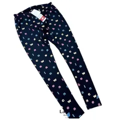 新品タグ付き　ニューバランス　ロゴ総プリント　レギンスパンツ　ヨガパンツ　速乾　LL　黒　ブラック　ウエスト72　ヒップ92　股下70