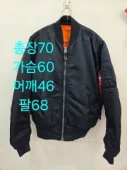 M アルファインダストリーズ MA-1 ネイビー オレンジ MA-1ジャケット