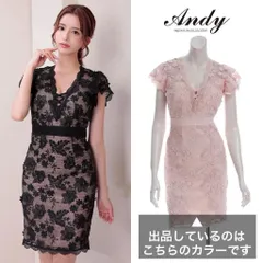 【Andy / アンディ】レース ウエストリボン タイトミニドレス AN-ON2862