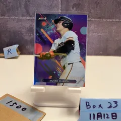2025 Topps Finest NPB 岡本和真 Kazuma Okamoto 022/250 読売ジャイアンツ Purple Refractor カード