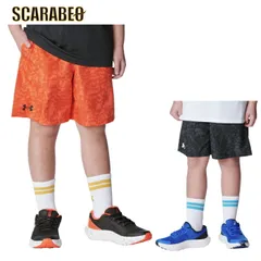 アンダーアーマー ジュニア キッズ 子供 ショーツ UA Woven Printed Shorts ブランド ファッション アウトドア 1377263 004 YLG