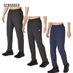 アシックス 裏トリコット ウインドブレーカーパンツ メンズ 防風 はっ水 保温 BACKWARM ASICS トレーニング ロングパンツ 2031f176 Pブラック×ガンメタル L