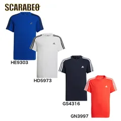 【在庫処分セール】アディダス YB ESS 3ストライプス Tシャツ キッズ ジュニアサイズ 子供 アディダスアパレル アディダスウェア スポーツウェア トレーニングウェア 29253 ブルー HE9303 150