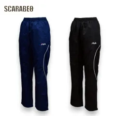 FILA フィラ レディース 裏フリース ウィンドブレーカーパンツ 443-643 ロングパンツ 保温 防風 スポーツウェア ランニング フィットネス ヨガ 443-643 BK LL