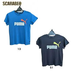 【在庫処分セール】PUMA プーマ ES S+ 2カラー ロゴ Tシャツ 589115 半袖Tシャツ 子ども スポーツウェア 男の子 クルーネック 半袖シャツ トップス 男児 13 150