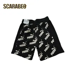 【在庫処分セール】プーマ PUMA ジュニア スウェットハーフパンツ AMPLIFIED AOP ショーツ 582864 ボーイズ キッズ 短パン トレーニング KIDS スウェットハーフパンツ ジュニア プーマハーフパンツ 01 150