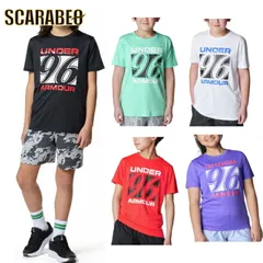 アンダーアーマー UNDER ARMOUR キッズ UAスピードストライド 96ロゴ ショートスリーブ Tシャツ Train Tシャツ <br>子供 Ｔシャツ 6005306 WHT/TRY 100 YMD