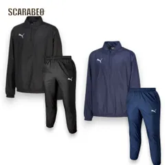 プーマ PUMA ピステ上下セット チームファイナル ウラトリコット ピステトップ 659742 サッカー フットサル トレーニングウェア メンズ ユニセックス 防風 659742 （03）ブラック M