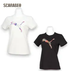 プーマ Tシャツ レディース GRAPHICS フローラル 半袖 687710 PUMA 花柄 コットン ブラック ホワイト カジュアル スポーツ 687710 ホワイト L