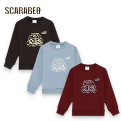 プーマ PUMA ジュニア キッズ 子供 MID90S クルースウェット B 689987 スウェット トレーナー スポーツウェア グラフィック クルーネック 689987 Ruby Shimmer 96 150