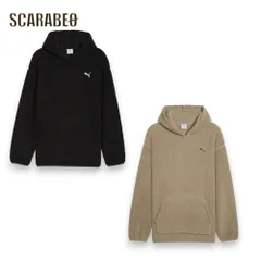 プーマ PUMA フリースジャケット メンズ ESS ELEVATED フードシェルパー 691069 55 アイスコーヒー 01 ブラック ボアジャケット アウター 秋冬 保温 防寒 フード付き 691069 (01) Black M