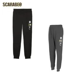 プーマ スウェットパンツ メンズ PUMA ESS LOGO LAB ホリデー フルレングス スウェット トレーニング スポーツウェア 691096-01 ダスキーグレー ブラック 691096 Dusky Gray（44） XL