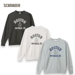 チャンピオン スウェットシャツ クルーネック トレーナー メンズ 25FW ベーシック C3-C033 Champion 大きいサイズ 裏毛 カレッジ ロゴ　c3-c033 オフホワイト L