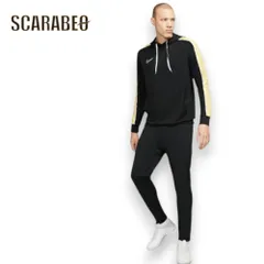 ナイキ メンズ DRI-FIT アカデミー プルオーバー フーディ FPJB ブラック×サターンゴールド×ホワイト NIKE サッカー トレーニングウェア 長袖 フード付き パーカー cz0967-cz0972-011 M