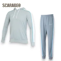 ナイキ メンズ Dri-FIT アカデミー プルオーバー パーカー CZ0967-019 ＆ アカデミー トラック パンツ KP FP グレー NIKE サッカー トレーニングウェア セットアップ cz0967-cz0972-019 L