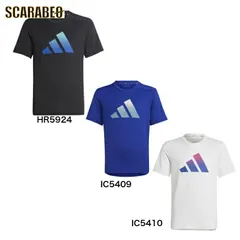 【在庫処分セール】アディダス  EBP00 半袖 Tシャツ キッズ トレイン アイコン エアロ 子供用 ジュニアサイズ アディダスアパレル アディダスウェア スポーツウェア トレーニングウェア ebp00 ホワイト (IC5410) 150